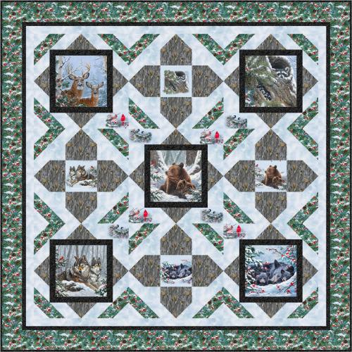 Woodland Warmth - Wallhanging by Pine Tree Country Quilts